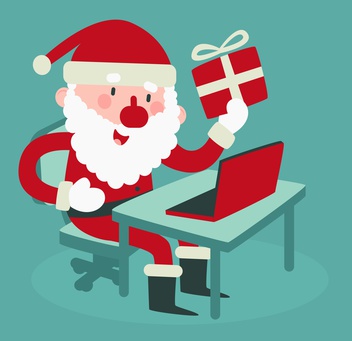 Santa shopping online